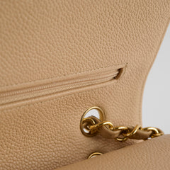 Chanel Classic Flap Medium/Large M/L Caviar Beige