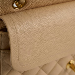 Chanel Classic Flap Medium/Large M/L Caviar Beige