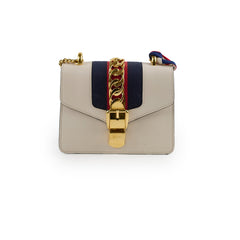 Gucci Sylvie Small Chain Bag White/Ivory