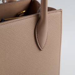 Prada Saffiano Leather Tote Blush Pink