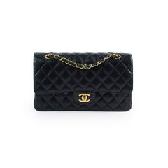 Chanel Medium M/L Caviar Classic Flap Black 24 series