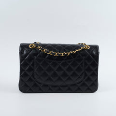 Chanel Medium M/L Caviar Classic Flap Black 24 series