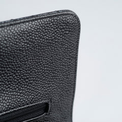 Chanel Medium M/L Caviar Classic Flap Black 24 series