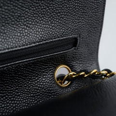 Chanel Medium M/L Caviar Classic Flap Black 24 series
