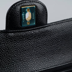 Chanel Medium M/L Caviar Classic Flap Black 24 series