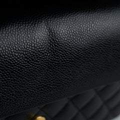 Chanel Medium M/L Caviar Classic Flap Black 24 series