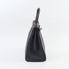 Hermes Kelly 28 Togo Black - Stamp C