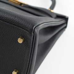 Hermes Kelly 28 Togo Black - Stamp C