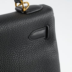 Hermes Kelly 28 Togo Black - Stamp C
