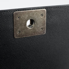 Chanel Caviar Old Medium Boy Black Series 28