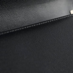 Chanel Caviar Old Medium Boy Black Series 28