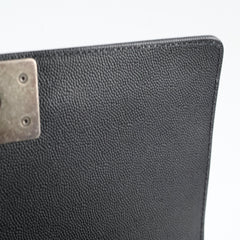 Chanel Caviar Old Medium Boy Black Series 28