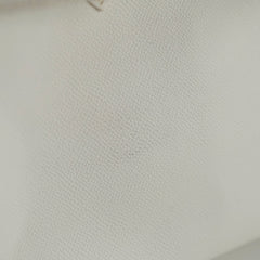 Hermes Birkin 25 Epsom PHW J Square Stamp White