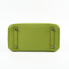 Hermes Birkin 25 Togo PHW Vert Anis M Square Stamp
