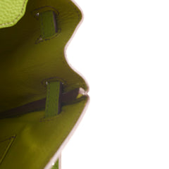 Hermes Birkin 25 Togo PHW Vert Anis M Square Stamp
