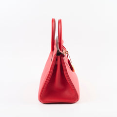 Hermes Birkin 25 Rouge De Coeur C Stamp