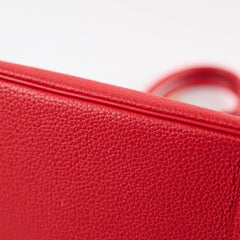 Hermes Birkin 25 Rouge De Coeur C Stamp