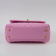 Chanel Small Coco Handle Caviar Pink Microchipped