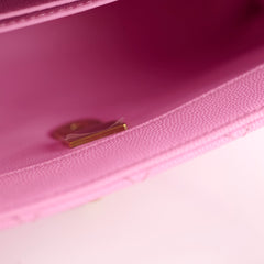Chanel Small Coco Handle Caviar Pink Microchipped