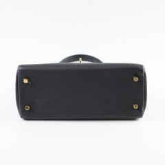 Hermes Kelly 25 Togo GHW Noir D Stamp