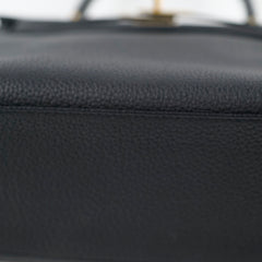 Hermes Kelly 25 Togo GHW Noir D Stamp
