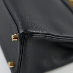 Hermes Kelly 25 Togo GHW Noir D Stamp