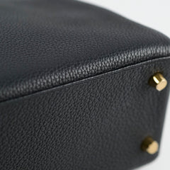 Hermes Kelly 25 Togo GHW Noir D Stamp