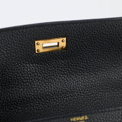 Hermes Kelly 25 Togo GHW Noir D Stamp