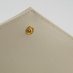 Saint Laurent Envelope Clutch White
