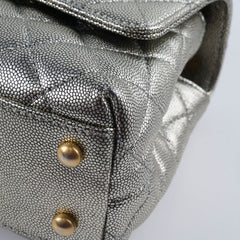 Chanel Small Coco Handle Metallic Silver 28 Series