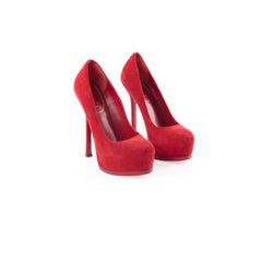 Saint Laurent Pumps Red Suede Size 38.5