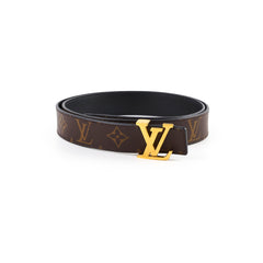 Louis Vuitton Reverse Belt Size 95 Black/Monogram