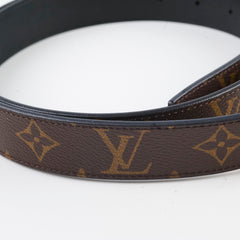 Louis Vuitton Reverse Belt Size 95 Black/Monogram