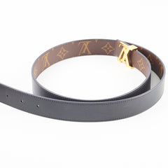 Louis Vuitton Reverse Belt Size 95 Black/Monogram