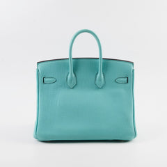 Hermes Birkin 25 GHW Togo Bleu Atoll T Stamp – THE PURSE AFFAIR