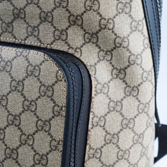 Gucci GG Supreme Large Backpack Beige/Black