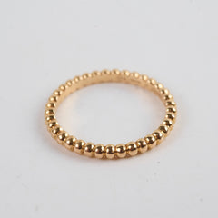 Van Cleef & Arpels Perlee Pearls Ring Size 53 Rose Gold