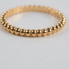 Van Cleef & Arpels Perlee Pearls Ring Size 53 Rose Gold