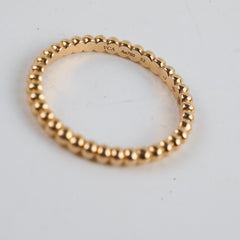 Van Cleef & Arpels Perlee Pearls Ring Size 53 Rose Gold