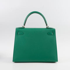 Hermes Kelly 28 Epsom Vert Vertigo 2024