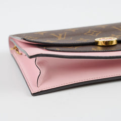 Louis Vuitton Flore Chain Wallet On Chain Monogram Pink