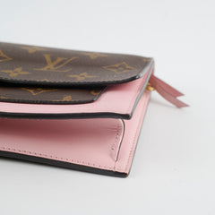 Louis Vuitton Flore Chain Wallet On Chain Monogram Pink