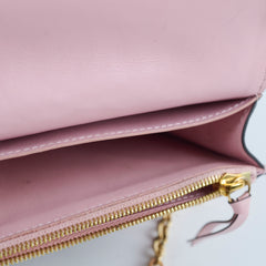 Louis Vuitton Flore Chain Wallet On Chain Monogram Pink