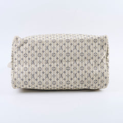 Louis Vuitton Speedy 30 Mini Lin Fabric Bag Cream