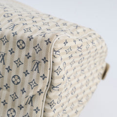 Louis Vuitton Speedy 30 Mini Lin Fabric Bag Cream
