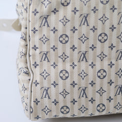 Louis Vuitton Speedy 30 Mini Lin Fabric Bag Cream