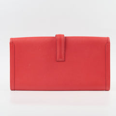 Hermes Jige Elan Clutch Evercolor Red - A Stamp
