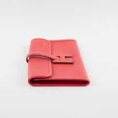 Hermes Jige Elan Clutch Evercolor Red - A Stamp