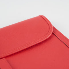 Hermes Jige Elan Clutch Evercolor Red - A Stamp