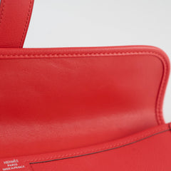 Hermes Jige Elan Clutch Evercolor Red - A Stamp